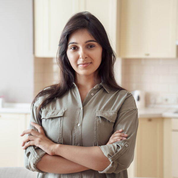 The CEO of SheMum, Swati Vishala, smiling in the photo